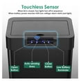 18.5 Gallon Automatic Trash Can,Sensor Stainless Steel Garbage Bin