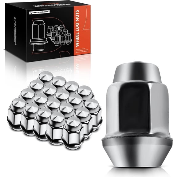 A-Premium M12-1.50 Wheel Lug Nuts Compatible with Chevrolet Equinox Malibu Impala Camaro HHR GMC Terrain Envoy Saab 9-7x Buick Front and Rear 20-PC Set