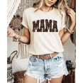 thumbnail image 3 of Mama and Mini Leopard Checkered Matching Shirts Mommy and Me Trendy Graphic Tee - SOLD SEPARATELY Natural Shirt Adult 2XL, 3 of 7