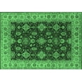 thumbnail image 1 of Ahgly Company Indoor Rectangle Oriental Emerald Green Industrial Area Rugs, 2' x 3', 1 of 4