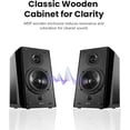 thumbnail image 3 of Restored Edifier R2000DB Powered Bluetooth Bookshelf Speakers - Near-Field Studio Monitors - Optical Input - 120 Watts RMS,Black (Refurbished), 3 of 7