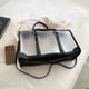 thumbnail image 3 of Bolso bandolera de PVC impermeable transparente mujer dama ocio diario (negro L), 3 of 6