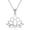 Silver, variant on Sterling Silver Open Lotus Flower Pendant Necklace Women Yoga Jewelry for Women
