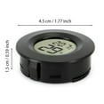 thumbnail image 3 of Luxtrada 4/1pcs Hygrometer Thermometer Mini LCD Digital Thermometer Hygrometer Indoor Outdoor Temperature Humidity Meter Detector Round Tester, 3 of 8