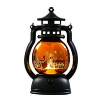 YANHAIGONG Halloween Pumpkin Decoration,Mini Pumpkin Ornaments for Tree,Glowing Halloween Pumpkin Lamp Decoration Small Oil Lamp Lase R Horse Lamp Cre Ative Bar Ghost Festival Atm Osphere Arrangement