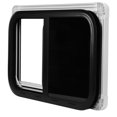 thumbnail image 1 of RV Window, 800x500mmm Rounded Slide    Tempered Glass Sliding Window With  For   Trailer, 1 of 8