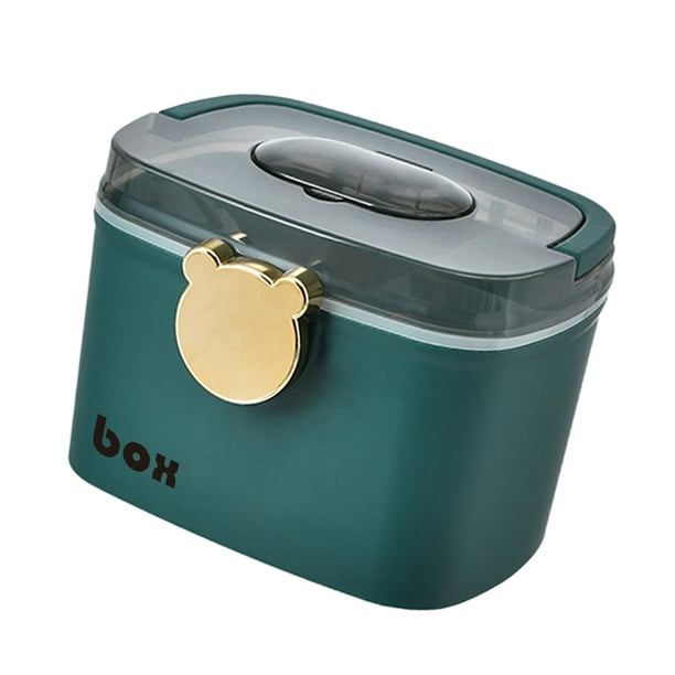 Caja de almacenamiento de medicina de emergencia para el hogar Contenedor Bandeja extraíble Colco Contenedor de almacenamiento