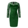 thumbnail image 4 of Sngxgn Women's Ruffle Hem Sleeveless Tank Dress Round Neck Casual Summer Mini Dresses(Green,S), 4 of 5