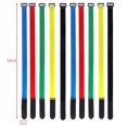 thumbnail image 1 of 10Pcs Nylon Cable Ties Reverse Buckle Strap 2cm Width Reusable Magic Self Adhesive Tape Fastener Hook Loop Fixed Strap Durable 50x2cm-Mixed color 10Pcs, 1 of 6
