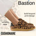 thumbnail image 2 of Cushionaire Bastion Vegan Hair Calf Leopard Print Casual Hook and Loop Closure Womens Sneakers – Lightweight Comfort with Non-Slip Rubber Sole, 2 of 10