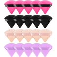 thumbnail image 1 of 20 Pieces Velour Pure Cotton Powder Puff Face Makeup Triangle Powder Puffs for Loose Powder- Color Puffer,cosmetic foundation sponge,Washable, Sponge Makeup Kit, 1 of 5