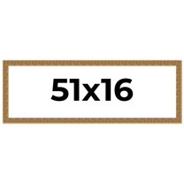 51x16 Frame Black and Gold Distressed Solid Wood Sonoma Picture Frame | 1.625 Inch Moulding Width |