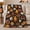 Marshmallow Faces, variant on Cute Kawaii S'Mores Campfire decorative motif Theme, Rustic Camping Scene, Warm Flannel Blanket for Cabin and Lodge with Detailed Artwork, Outdoor Lovers Camping Gift, Fantasy Home Decor