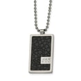 thumbnail image 1 of Collier en Acier Inoxydable à Motifs Stingray & 1/10ct. Diamant 24 Po, 1 of 3