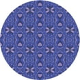thumbnail image 1 of Ahgly Company Tapis d'Intérieur Lavables en Machine, Ronds, Transitionnels, Bleu Ardoise, Ronds de 3', 1 of 7