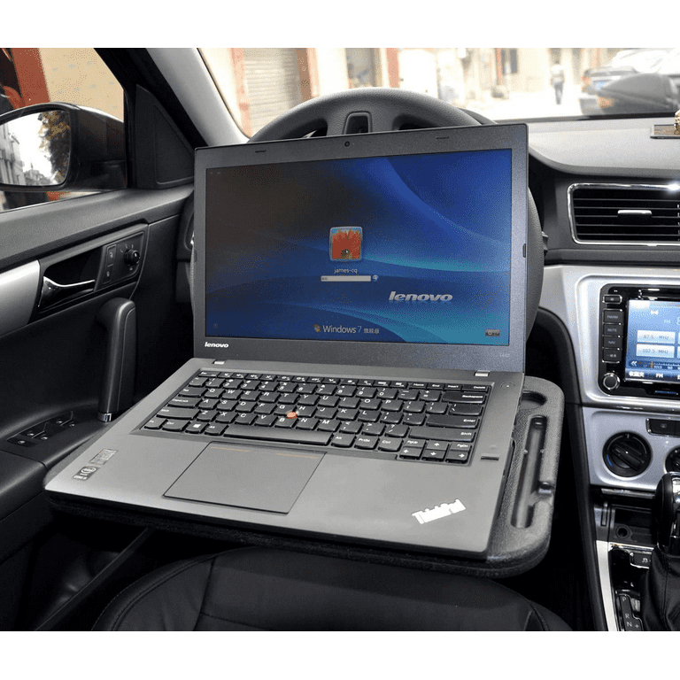 TRUE LINE Automotive TrueLine® Portable Steering Wheel Table Attachment for  Eating Laptop ipad Desk (Gray)
