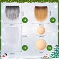 thumbnail image 4 of 15 Barbas de Gnomo para Manualidades Día de Pascua Tela de Piel Sintética Barbas de Gnomos Precortadas Hechas a Mano 30 Piezas Bolas de Madera para Halloween Navidad Día de San Valentín Día de la Inde, 4 of 4