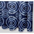 thumbnail image 5 of S4Sassy Blue Tie & Dye Shibori Waterproof Bathroom Shower Curtain With Roller Rings Hook-60 x 70 Inch, 5 of 6