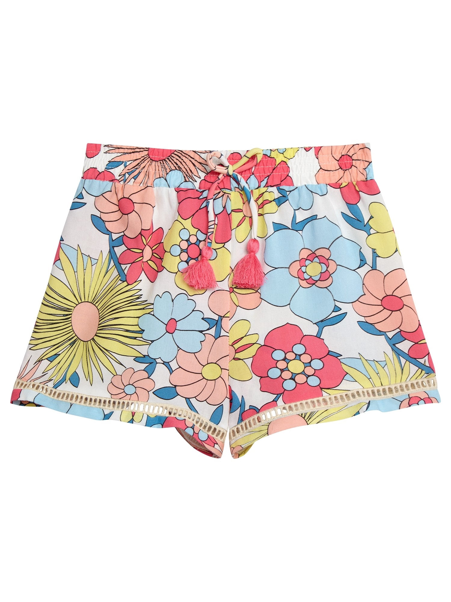 Jessica Simpson Toddler Girl Swimsuit Set with Shorts, 3- Piece Set, Sizes 2T-4T
