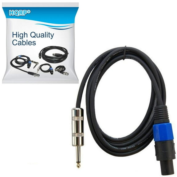 HQRP 6ft Speakon to 1/4-inch (6.35mm) TS Cable for Behringer BX4500H BX 4500H / EUROPOWER EP4000 EP 4000 / PMP2000 PMP 2000 Power Amplifier Amp