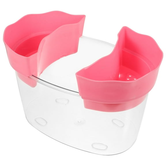 OFFIGAM Transparent Rimless Plastic Betta Fish Tank Aquarium for Tabletop Decoration and Small Fish Habitat