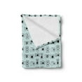 thumbnail image 2 of Camera Soft Flannel Fleece Throw Blanket, Old Fashioned Photo Machines Doodle Memories Old Times Inspired Print, Cozy Plush for Indoor and Outdoor Use, 50" x 60", Pale Blue Black, by Ambesonne, 2 of 5