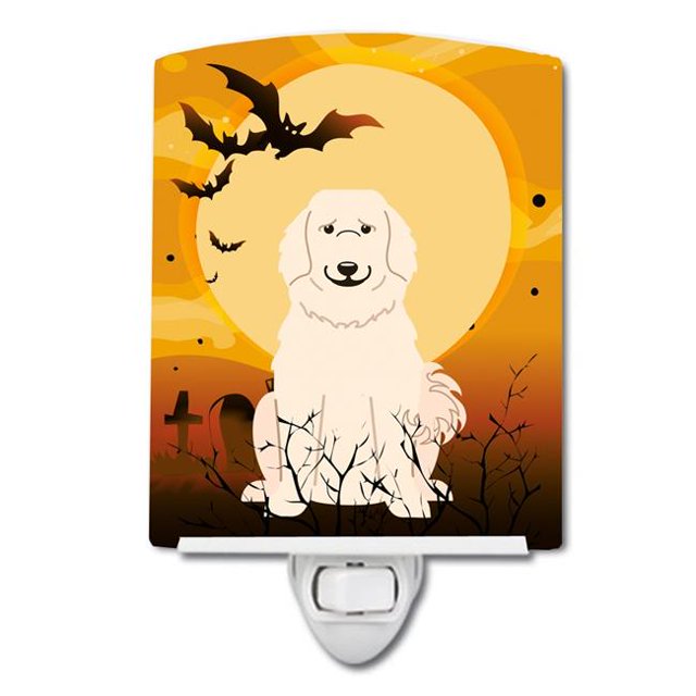 Carolines Treasures BB4349CNL Halloween Great Pyrenese Ceramic Night Light