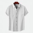 thumbnail image 3 of Camisas de vestir duraderas para hombre, camisetas geniales para hombre, color sólido, asequibles, clásicas, de moda, ropa de diseñador para hombre, ropa formal, 3 of 5