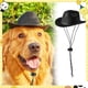 thumbnail image 4 of Laklulu 2 piezas de sombreros de vaquero para perros con cachorros ajustables, sombrero de vaquero para mascotas, gatos, disfraz occidental, fiesta navideña, 4 of 5
