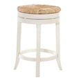 thumbnail image 4 of Pemberly Row 24" Swivel Rush Seat Counter Stool in Antique White, 4 of 4