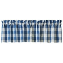Park Designs China Blue Buffalo Check Valance 14"L