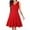 Red, variant on BSDJILFG Vintage Dresses for Women Retro Solid Color Sleeveless Flowy Sexy V Neck High Waist A-line Mini Dress Beach Holiday Sun Dresses Sizes S-XXL