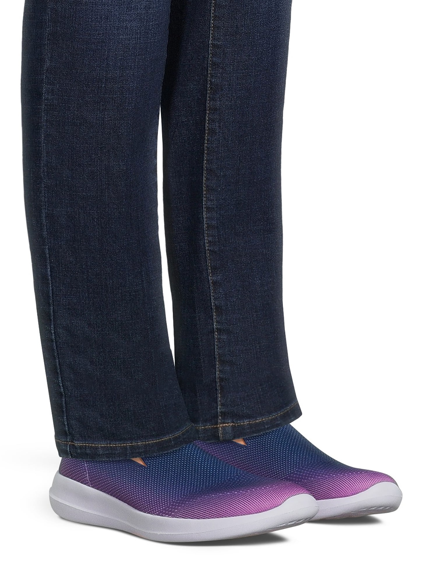 Athletic Works Women's Comfort Low Vamp Slip On Sneaker, Wide Width Available