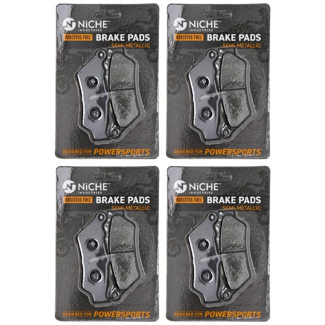 Niche Brake Pad Set for BMW K1600 Semi-Metallic Motorcycle 4 Pack 519-KPA2375D
