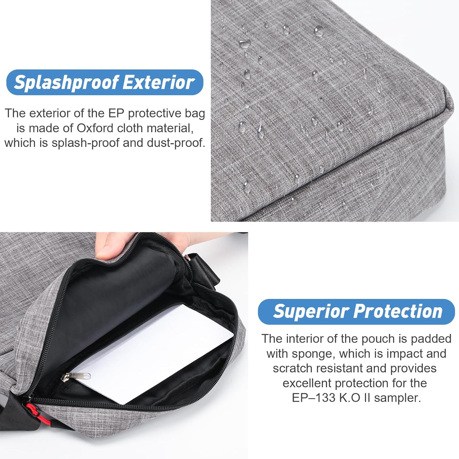 Teenage Engineering EP-133 K.O II Splash Cover - TPU Protective Bag For Sampler, Synthesizer & Drum Machine