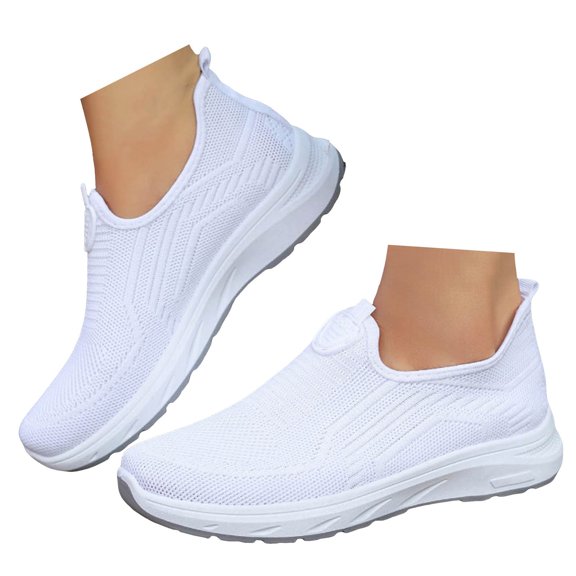 IUJSOY Sneakers for Women Mesh Walking Shoes Lightweight Loafers Comfortable Anti-Slip Flats