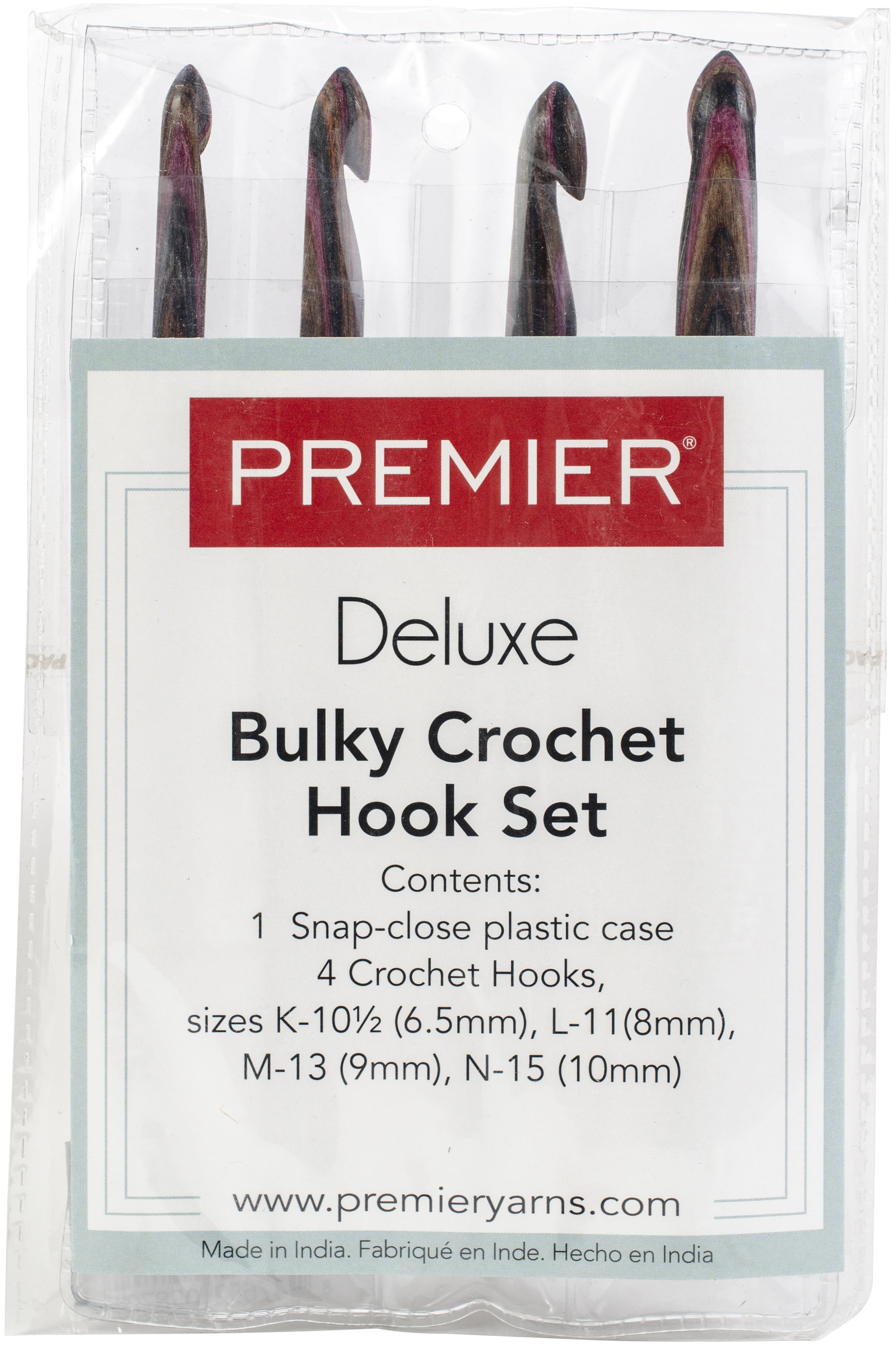 Premier Yarns 105202 Crochet Hook Bulky Set, Multicolor