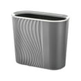 thumbnail image 2 of Waste Baskets Striped Wastebasket Home Bathroom Seamless Wastebasket Plastic Suitable For Home Kitchen Bathroom Garage Trash Can Kitchen Wastebaskets, 2 of 7