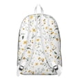 thumbnail image 3 of Flowers Design Backpack for School College Teens Adults, Large Capacity Bookbag with Laptop Sleeve, Durable Commuting Travel Backpack, Sunflower Floral Print Unisex Gift Idea for Work or College, 3 of 5