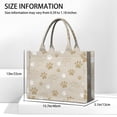 thumbnail image 3 of Large Capacity Tote Bag,Dog Paw Footprint Handbag Fashion Luxury Tote Bag,15.7"x13"x 5.1" Inches,Laptop Compatible, 3 of 6