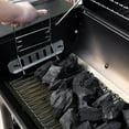 thumbnail image 3 of Nexgrill Premium 29" Charcoal Grill with Side Shelf, 552 SQ In Cooking Space, Adjustable Charcoal Tray, Chimney Air Vent, Warming Rack, Barrel Smoker Grill for Camping, Picnics, and More - 810-0029C, 3 of 8