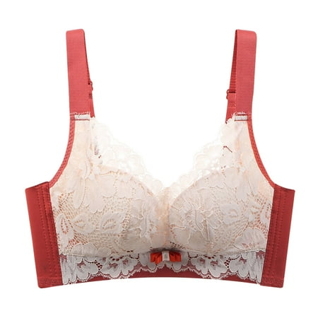 

PATLOLLAV Summer Savings Clearance Womens Bra Soild Wire Free Underwear One-Piece Bra Everyday Underwear