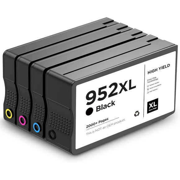 TRAHOO-952XL 952 Remanufactured Ink Cartridge Replacement for HP for HP952 for HP952XL – Compatible with OfficeJet Pro 8710 8715 8720 8725 8740 7740
