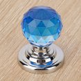 thumbnail image 3 of Tirador de cristal con forma de diamante, pomo para armario, cajón, armario, 30mm, 1 Uds. (azul) VoborMX herramienta, 3 of 8