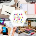 thumbnail image 6 of FORMRS 1-Subject Spiral Notebook 8" x 5" College Ruled 60 Refillable Sheet A5 Hard Cover, 2 Pack, Yellow Retro Round, 6 of 7