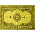 thumbnail image 1 of Ahgly Company Indoor Rectangle Medallion Yellow Traditional Area Rugs, 6' x 9', 1 of 4