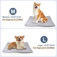 thumbnail image 7 of AndHot Large Dog Bed Crate Pad for Pets, Double-Sided Deluxe Plush Pet Mat, Washable Dog Beds Fluffy Comfy Kennel Pet Mat Sleeping Mat for Large, Medium, Small Dogs Breeds, 23" x 15", Gray, 7 of 7