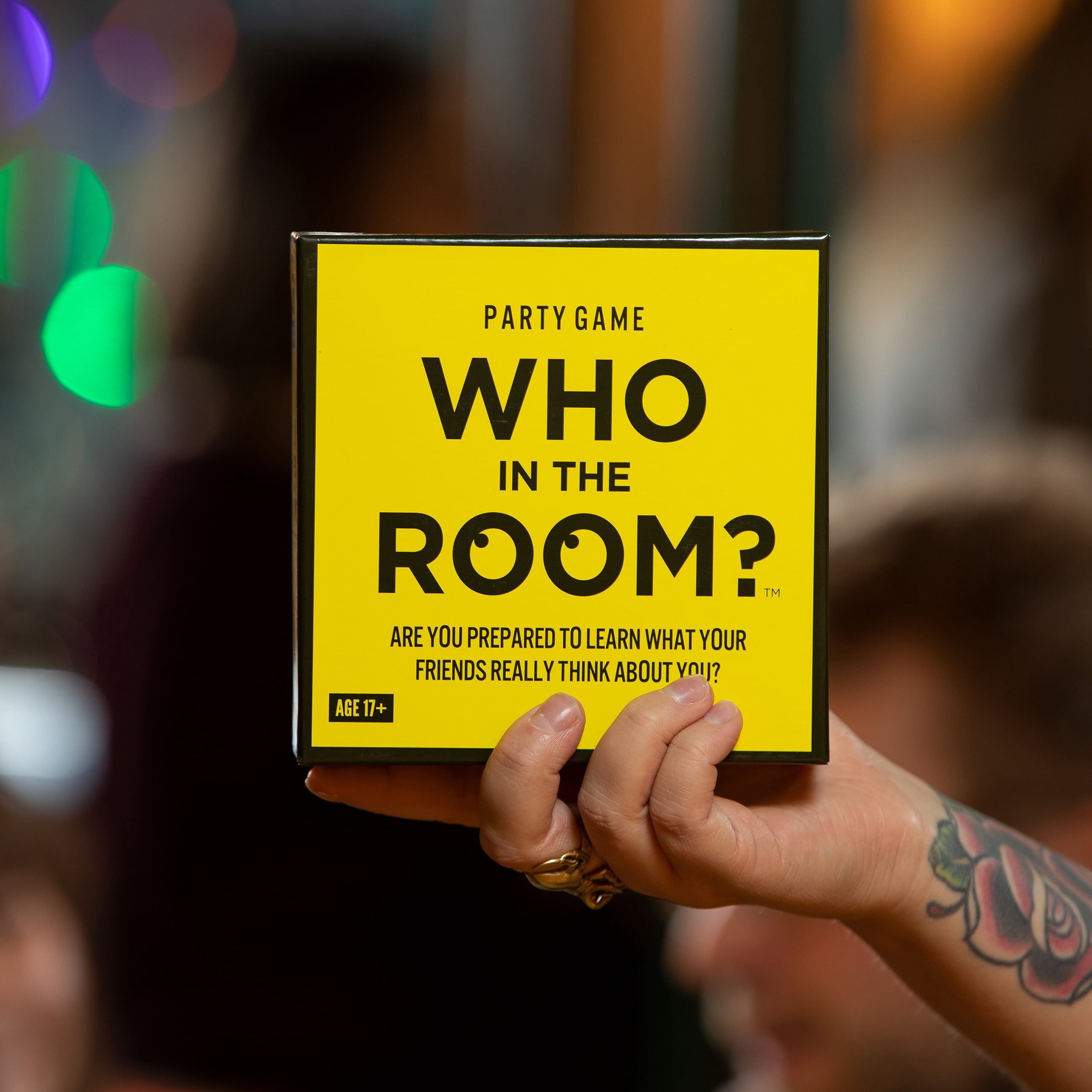 Who in the Room? Point, Laugh, Repeat! Party Game for Ages 17 and up by Hygge Games