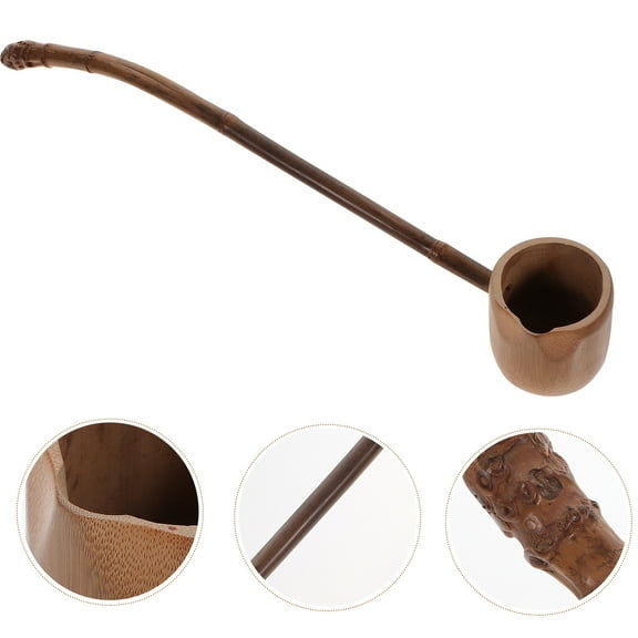 OUNONA Japanese Water Ladle Small Handle Bailer Dipper for Tea Ceremony Kitchen Home Use Accessories