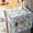 Lion, variant on Daisy Print Refrigerator Dust Cover, Waterproof Fridge Top Protector with Storage Pockets, 2 Sizes for Single & Double Door